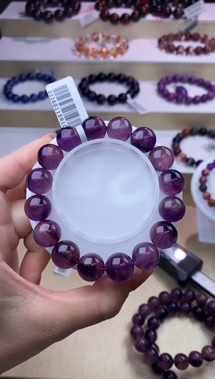 【闪购商品】水晶手链未镶嵌紫超七12m+