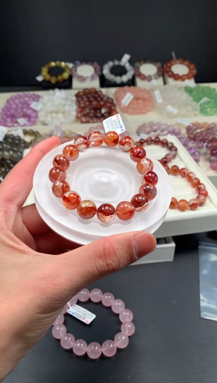 【闪购商品】水晶手串未镶嵌多样性发其一 12mm B19