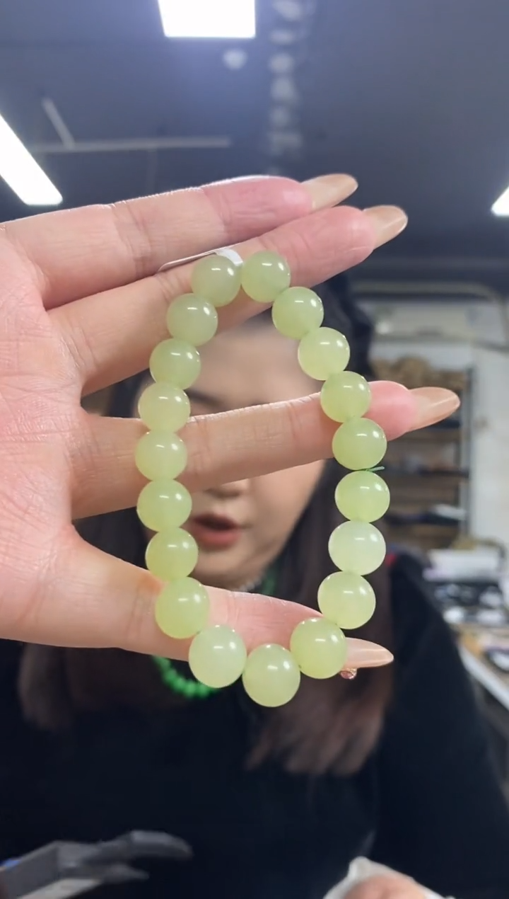 【闪购商品】和田玉手串未镶嵌多样性发其一颜色微差