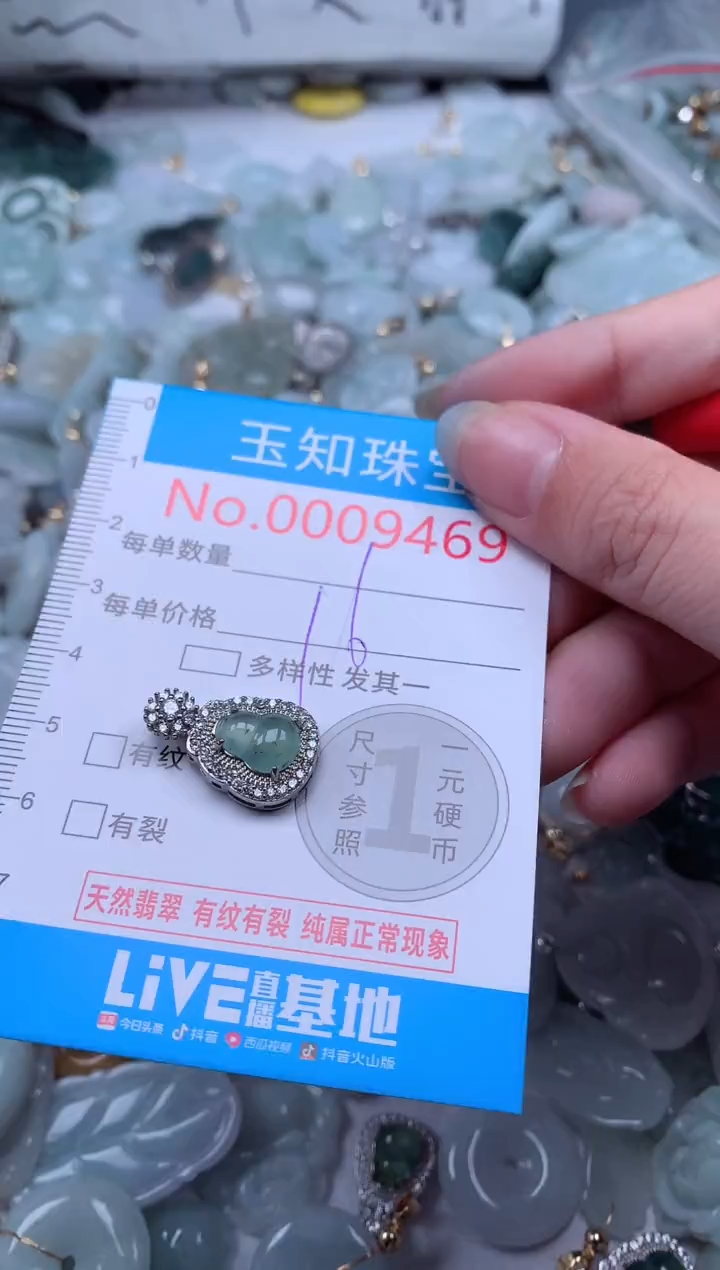 翡翠未镶嵌吊坠(不含链)9469