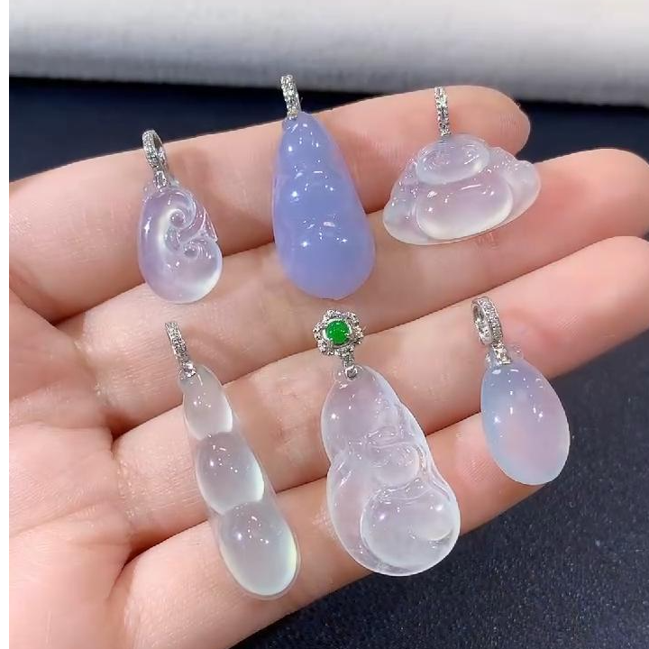 玥集珠宝 18K金 翡翠吊坠合集 （不含链）多样性发货一件  HYJ