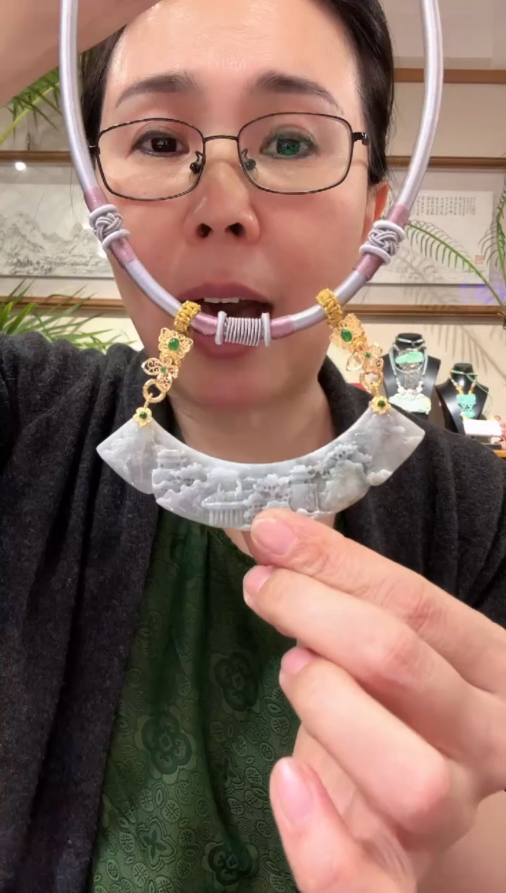 【闪购商品】翡翠颈饰未镶嵌国风