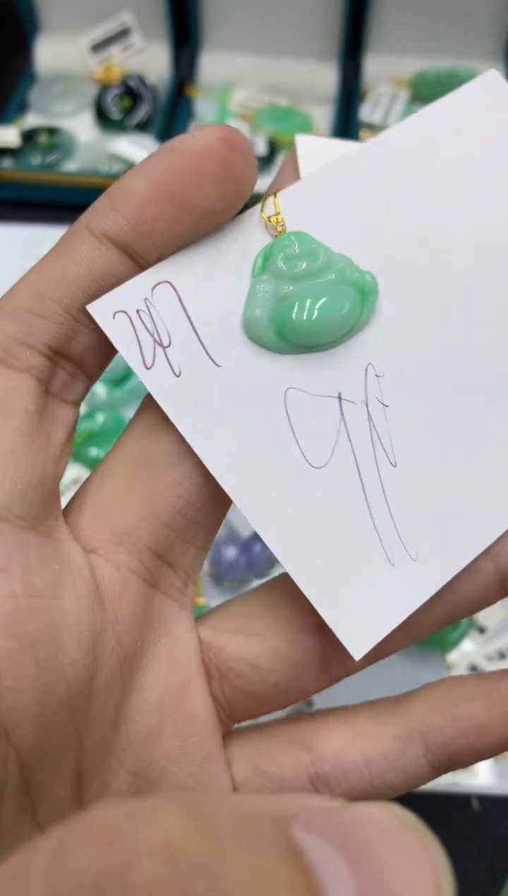 【闪购商品】翡翠颈饰18K金镶嵌号链接111111