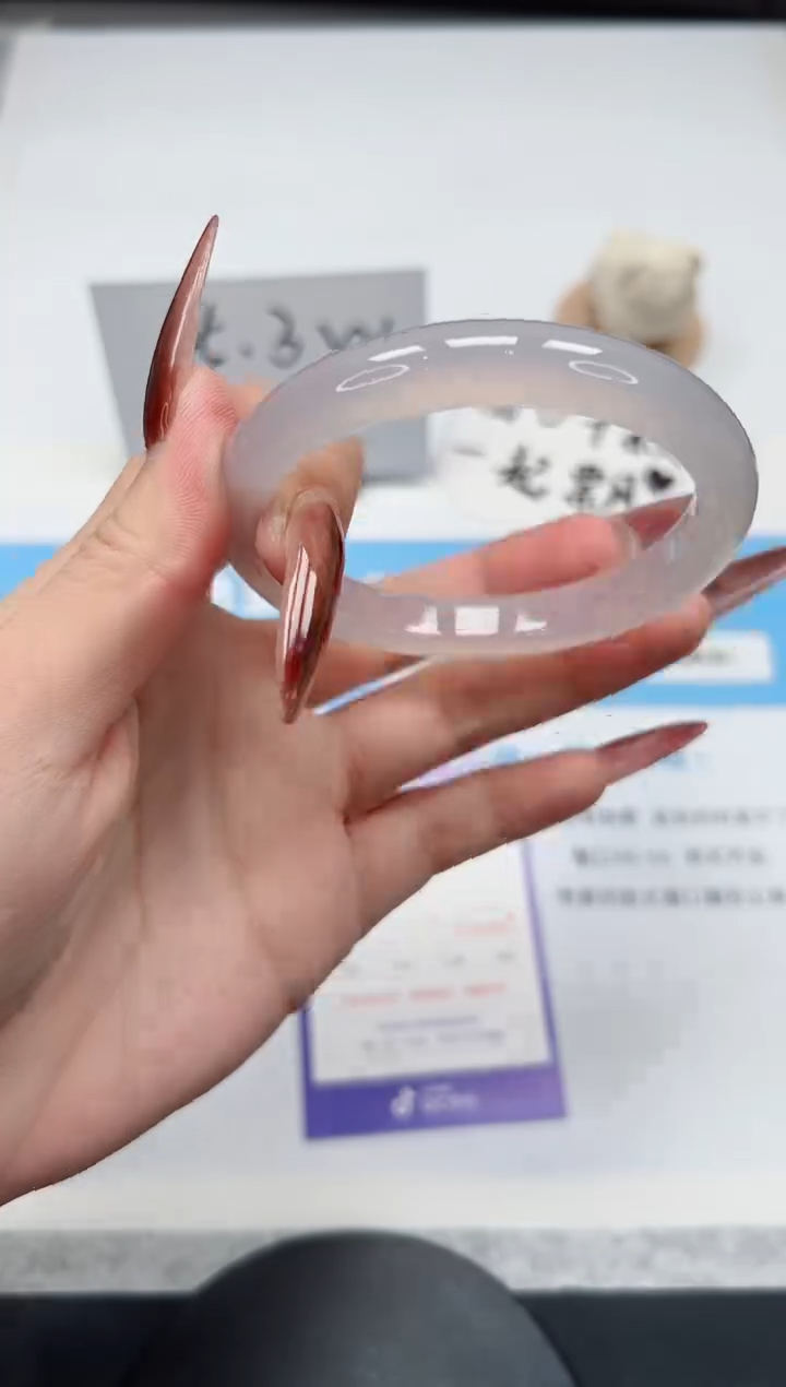 【闪购商品】玛瑙/玉髓手镯未镶嵌171/荔枝58.6