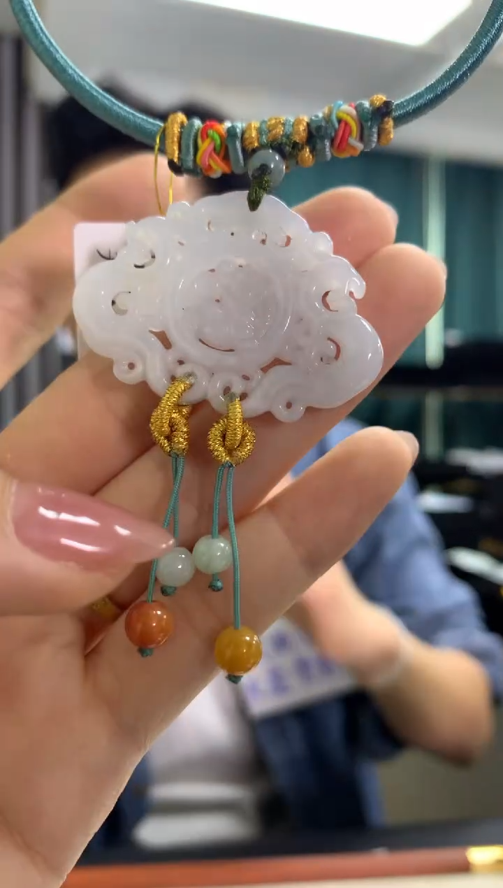 未镶嵌挂件翡翠仿古牌