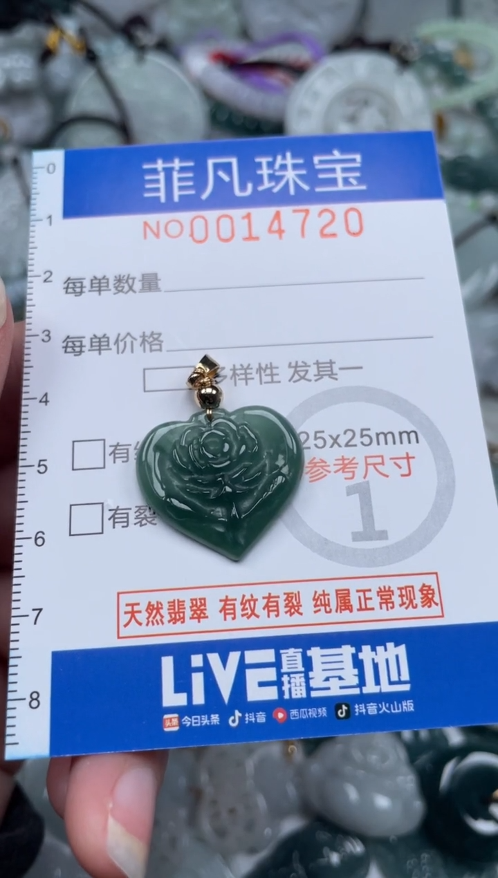 颈饰未镶嵌翡翠14720