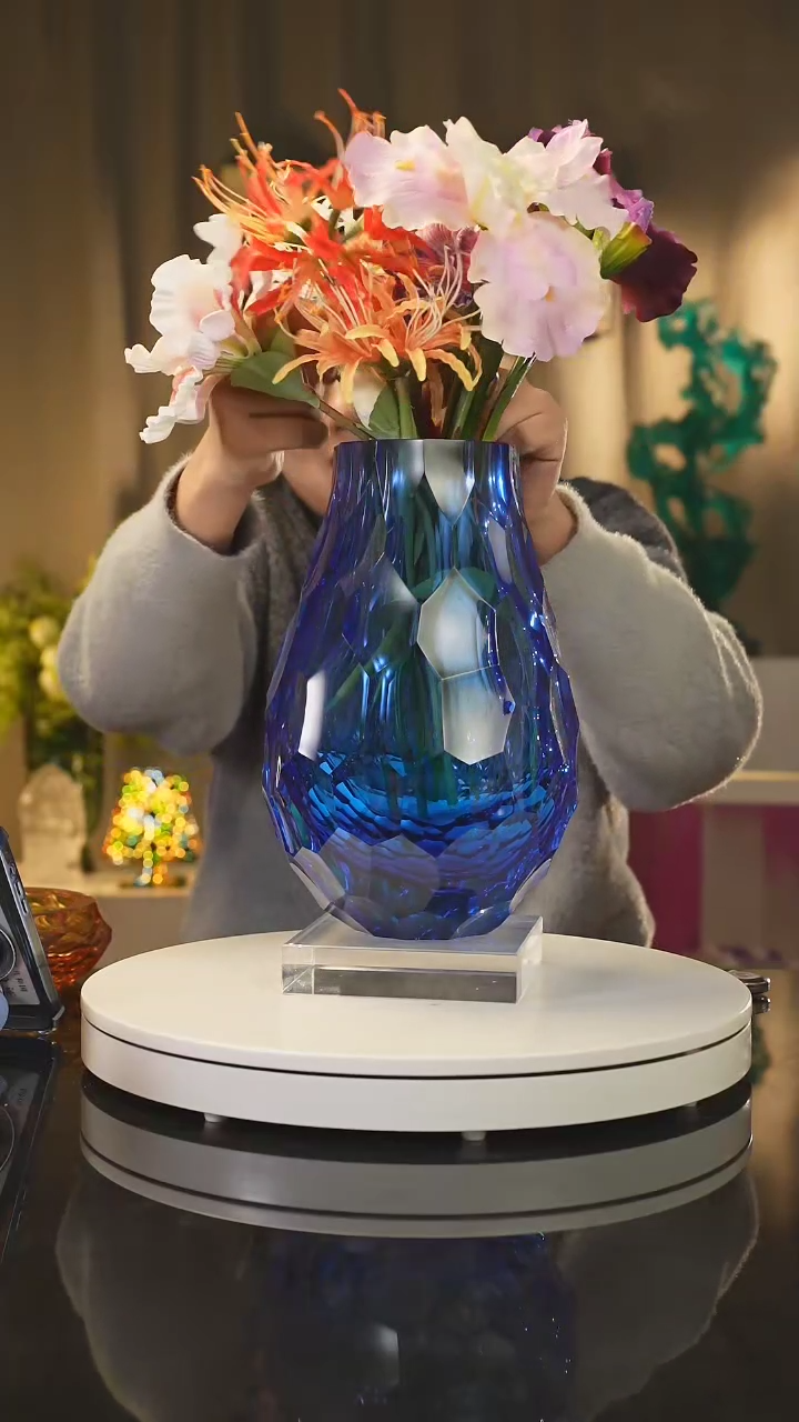 【闪购商品】雅致水晶琉璃 摆件 花器 果盘 茶酒具