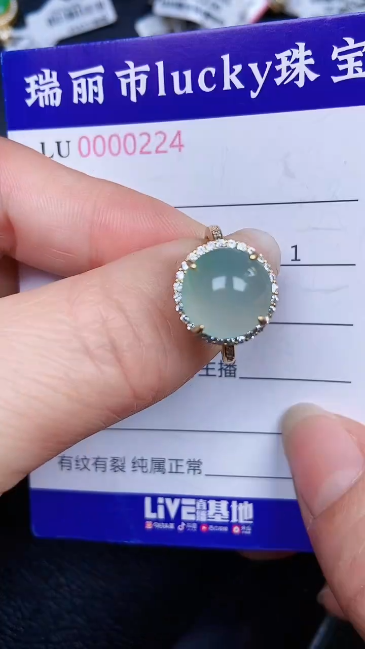 颈饰银S925镶嵌翡翠0224