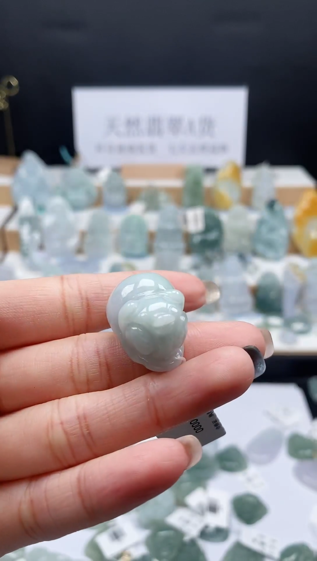 翡翠未镶嵌吊坠(不含链)12小猪