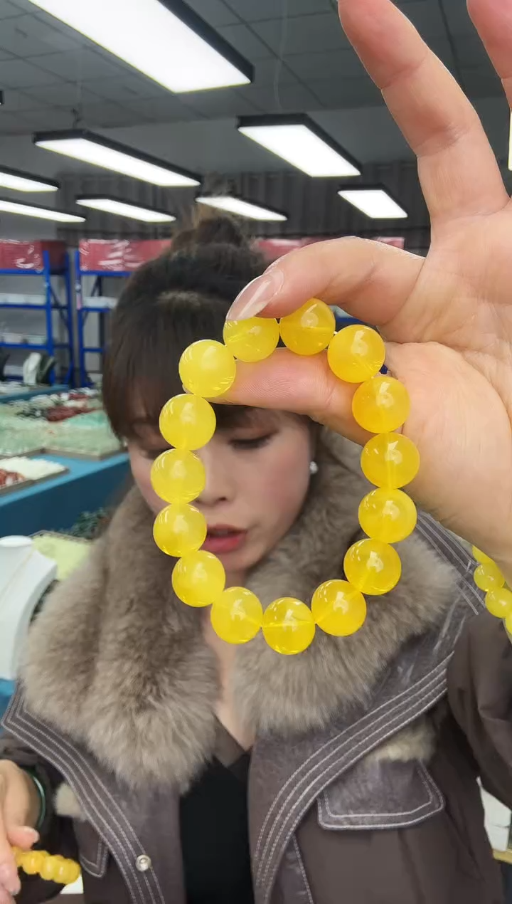 未镶嵌鸡油黄14毫米单圈