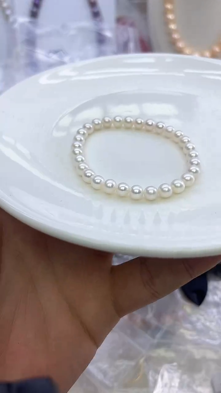 未镶嵌手链淡水珍珠白色系手链