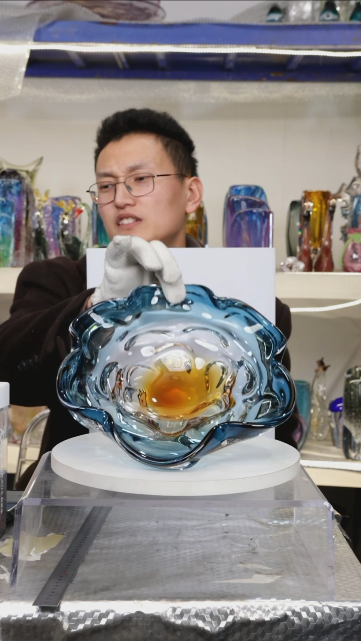 【闪购商品】琉璃【幻彩】宽30精品琉璃正常手工痕迹