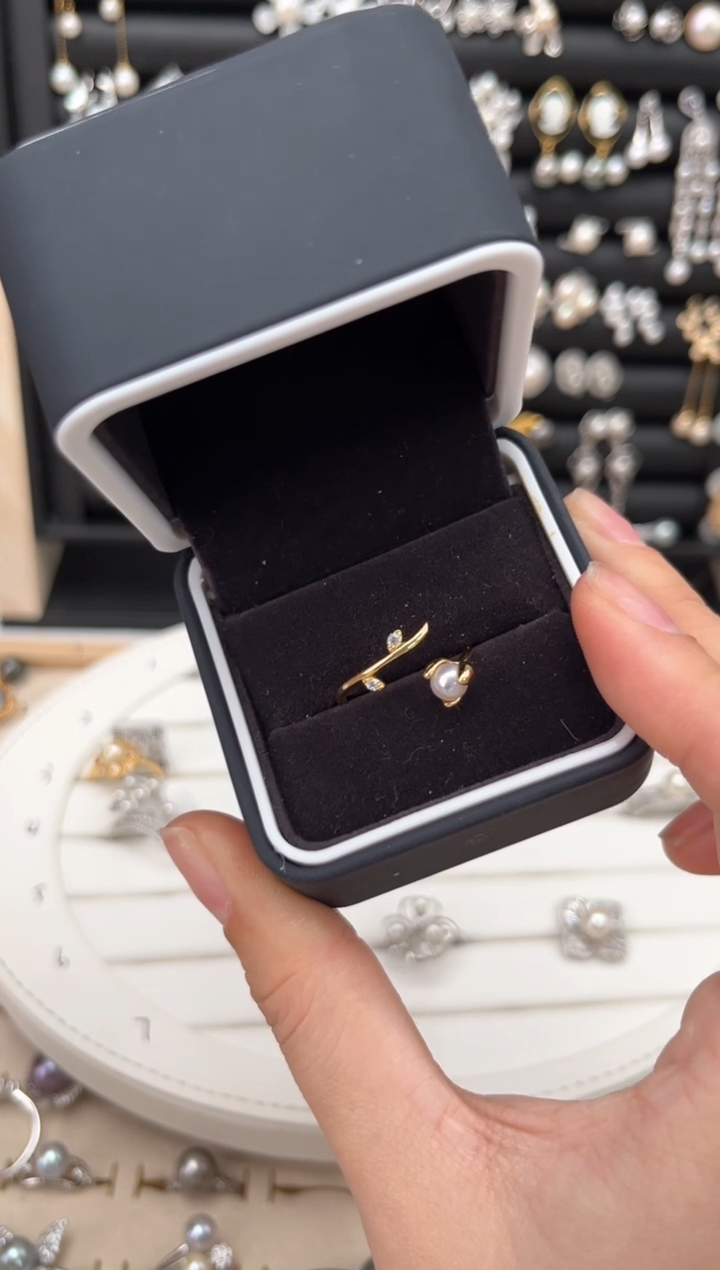 【闪购商品】淡水珍珠戒指银S925镶嵌S925淡水戒指