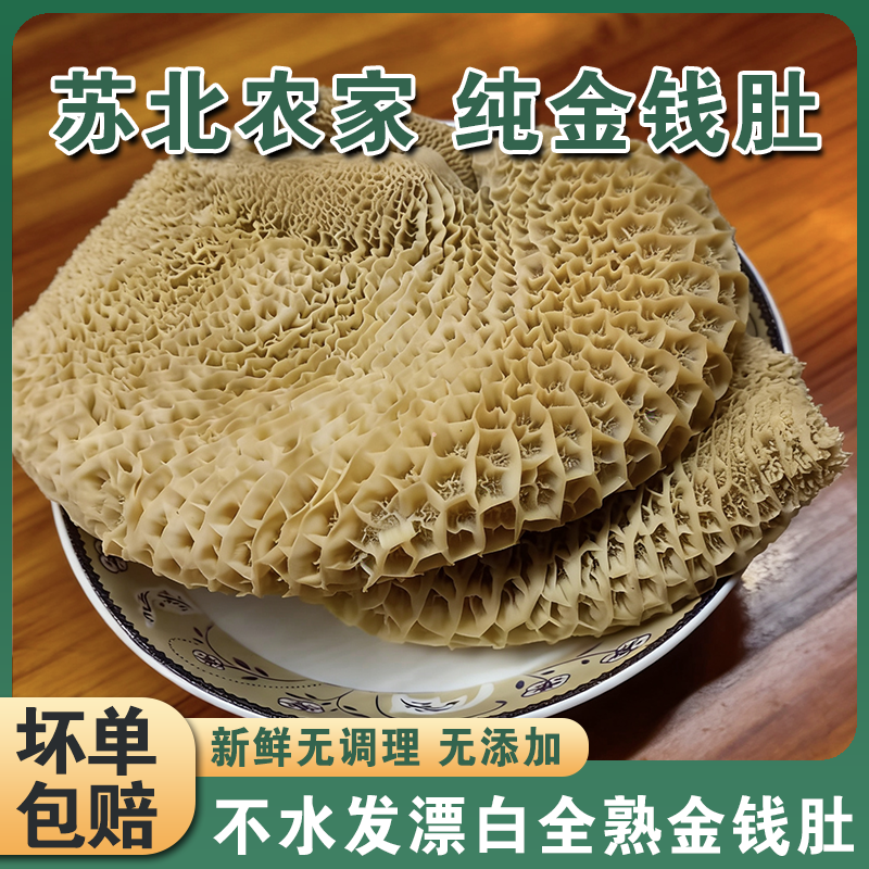 金钱肚新鲜冷冻全熟网胃无水发无漂白牛肚火锅 固形物含量80%以上