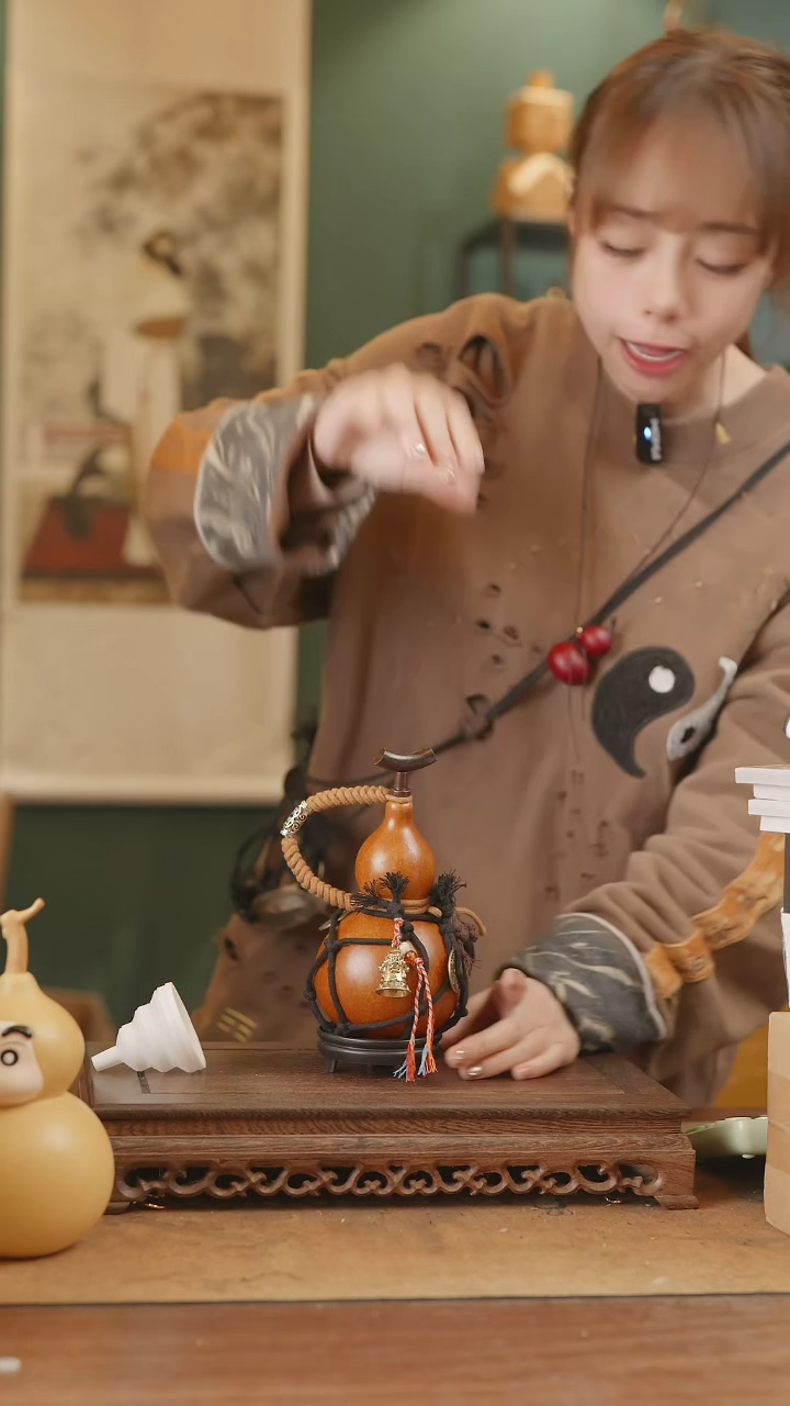 【闪购商品】260号精品天然大漆工艺防渗内胆酒葫芦~