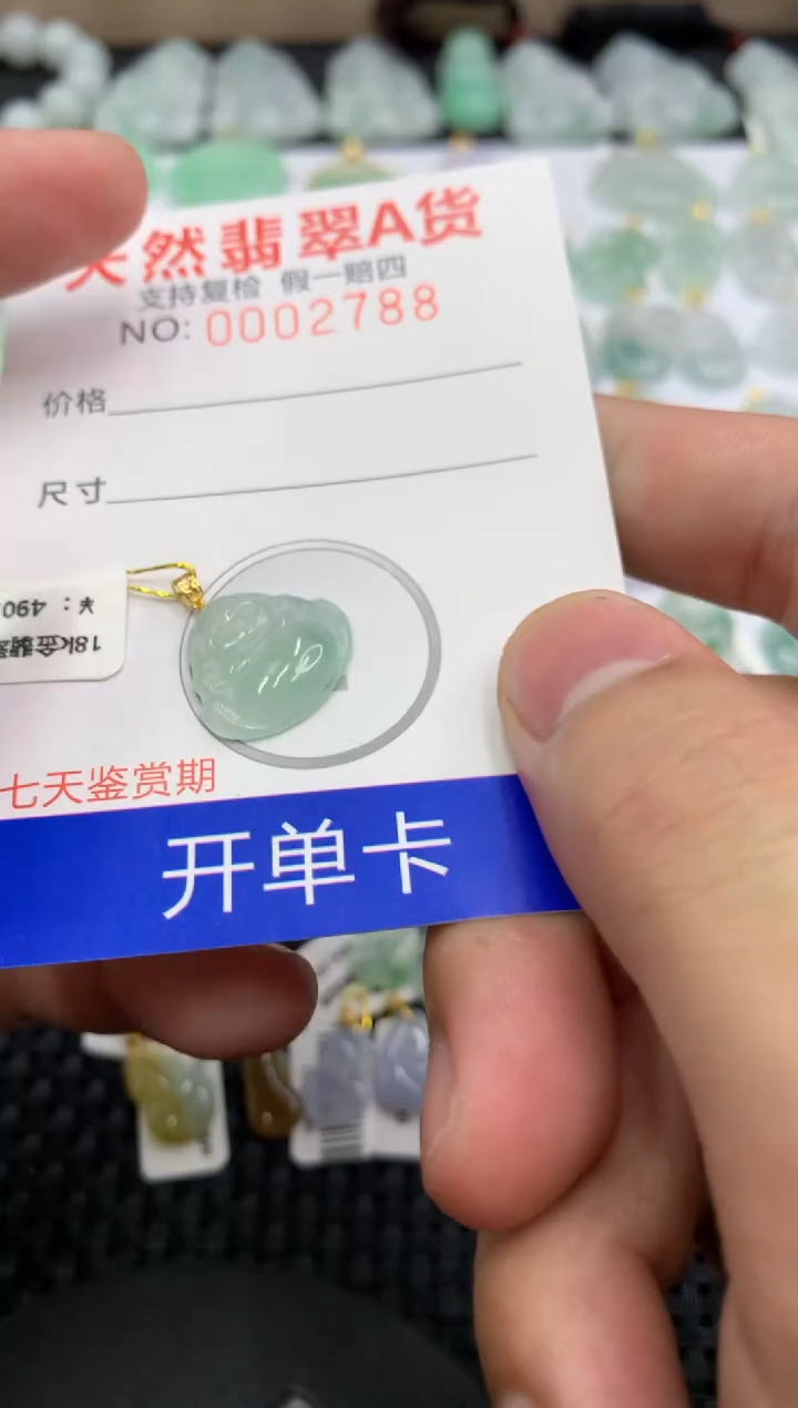 【闪购商品】翡翠颈饰18K金镶嵌11111111111