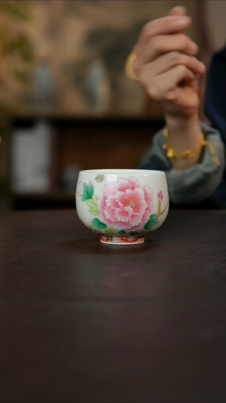 杯景德镇陶瓷杯碗柴烧多人