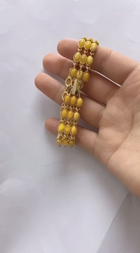 【闪购商品】琥珀裸石银S925镶嵌蜜蜡手链