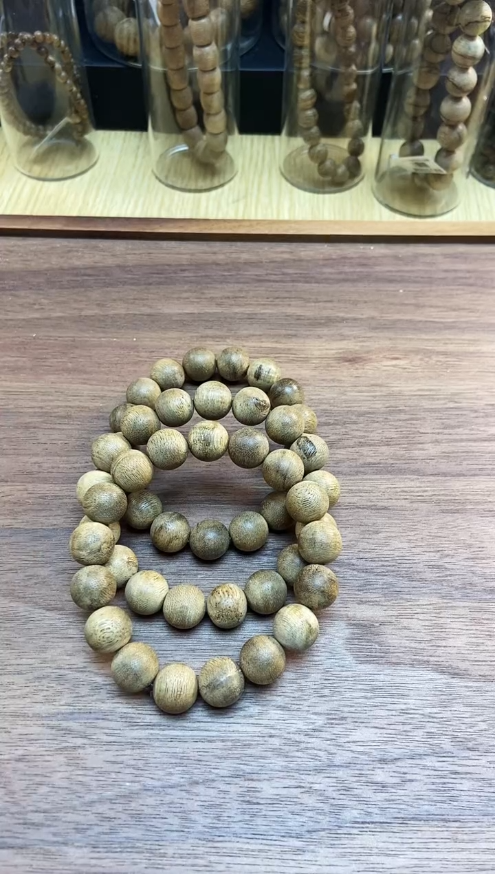 沉香手串卓ZZ44730海南黑油格卡13mm10g+天然野多样性发一