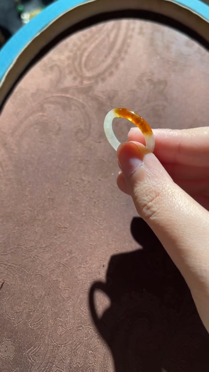 未镶嵌戒圈翡翠红翡绿翠