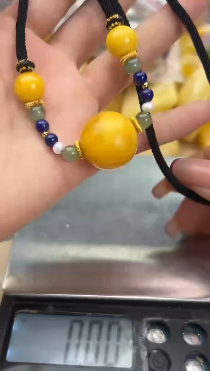 【闪购商品】琥珀裸石未镶嵌蜜蜡手串