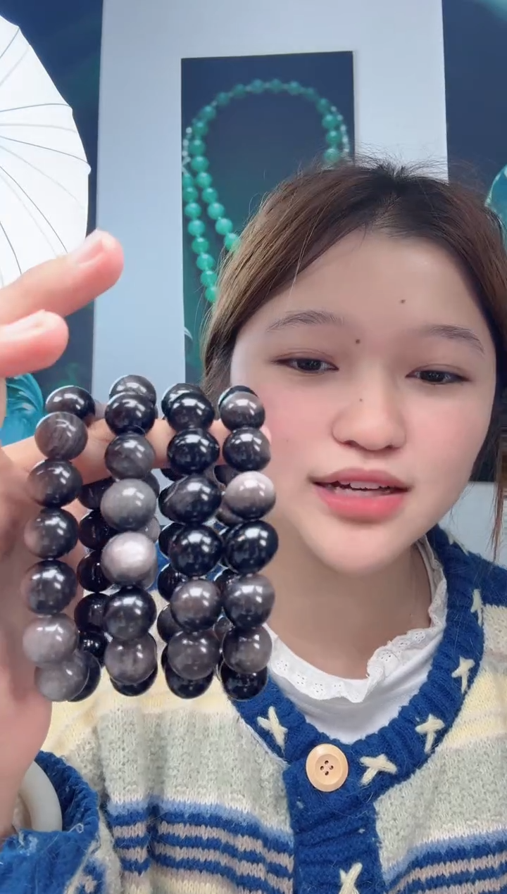 未镶嵌黑曜岩手链DLZ25121301多样性发其一