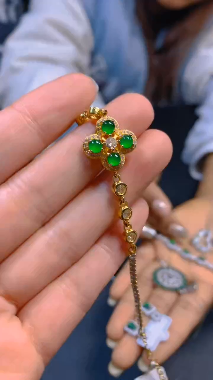 【闪购商品】翡翠手链未镶嵌0212977883多样性发一