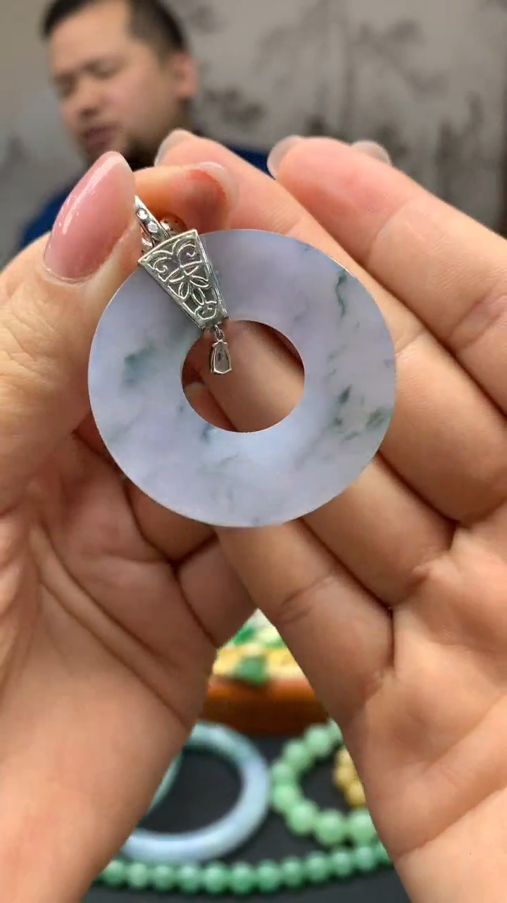 【闪购商品】翡翠颈饰18K金镶嵌67-天然翡翠