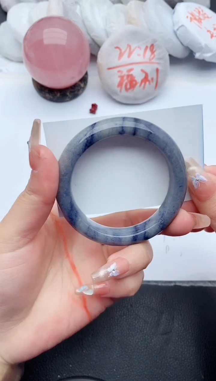 【闪购商品】石英质玉手镯未镶嵌F163+53/54