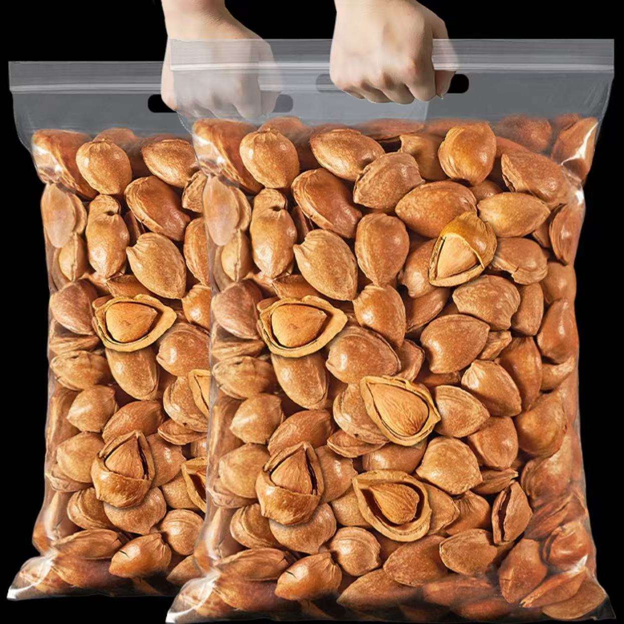 小白杏袋装坚果杏仁手剥小白杏开口小银杏零食500g/包