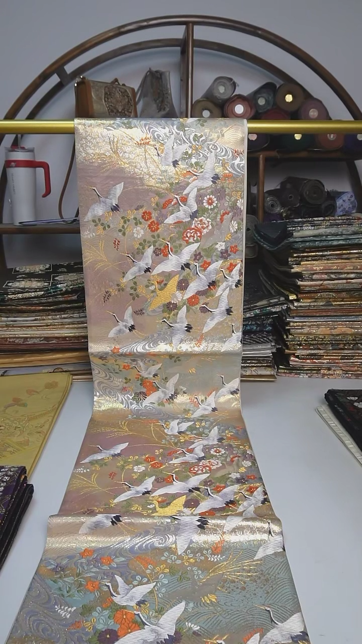 【闪购商品】织绣30西阵织六通仙鹤