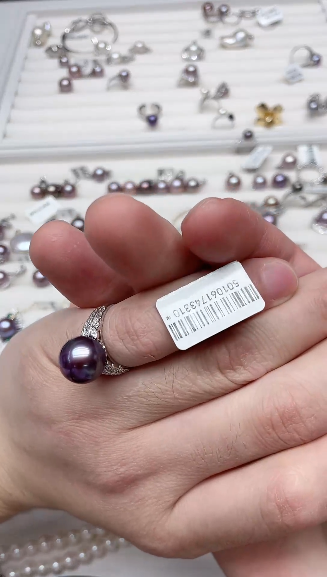 【闪购商品】淡水珍珠戒指银S925镶嵌戒指