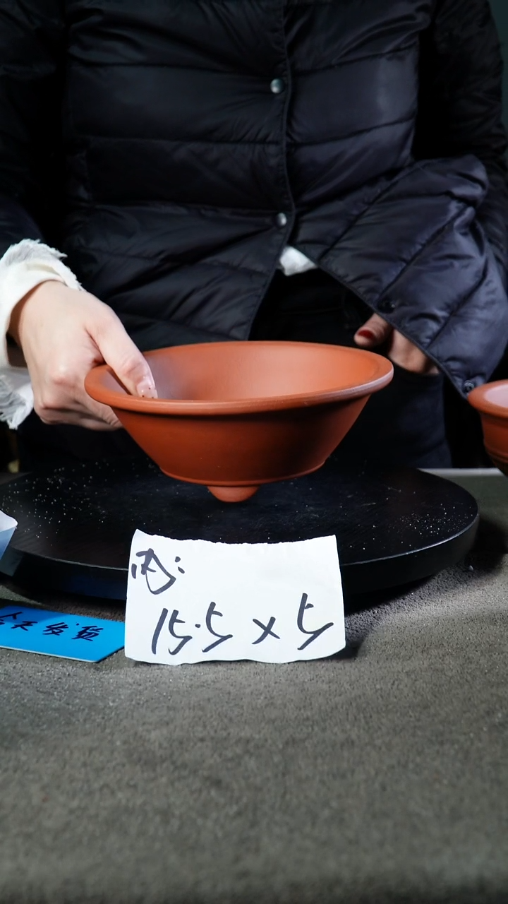 宜兴紫砂花盆小盆