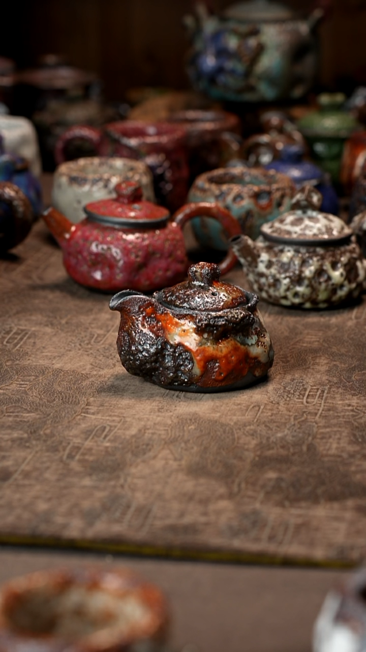 烟***生景德镇柴烧志野杯