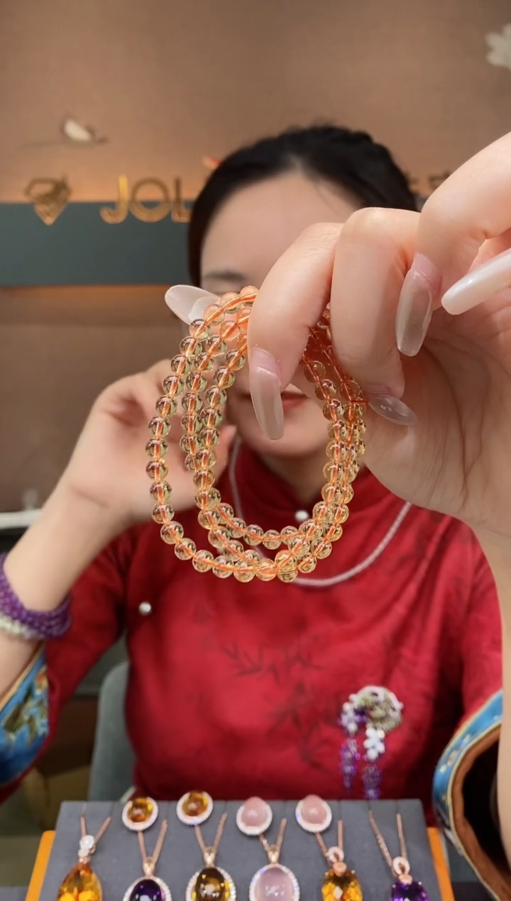 【闪购商品】黄晶手串未镶嵌黄晶手串