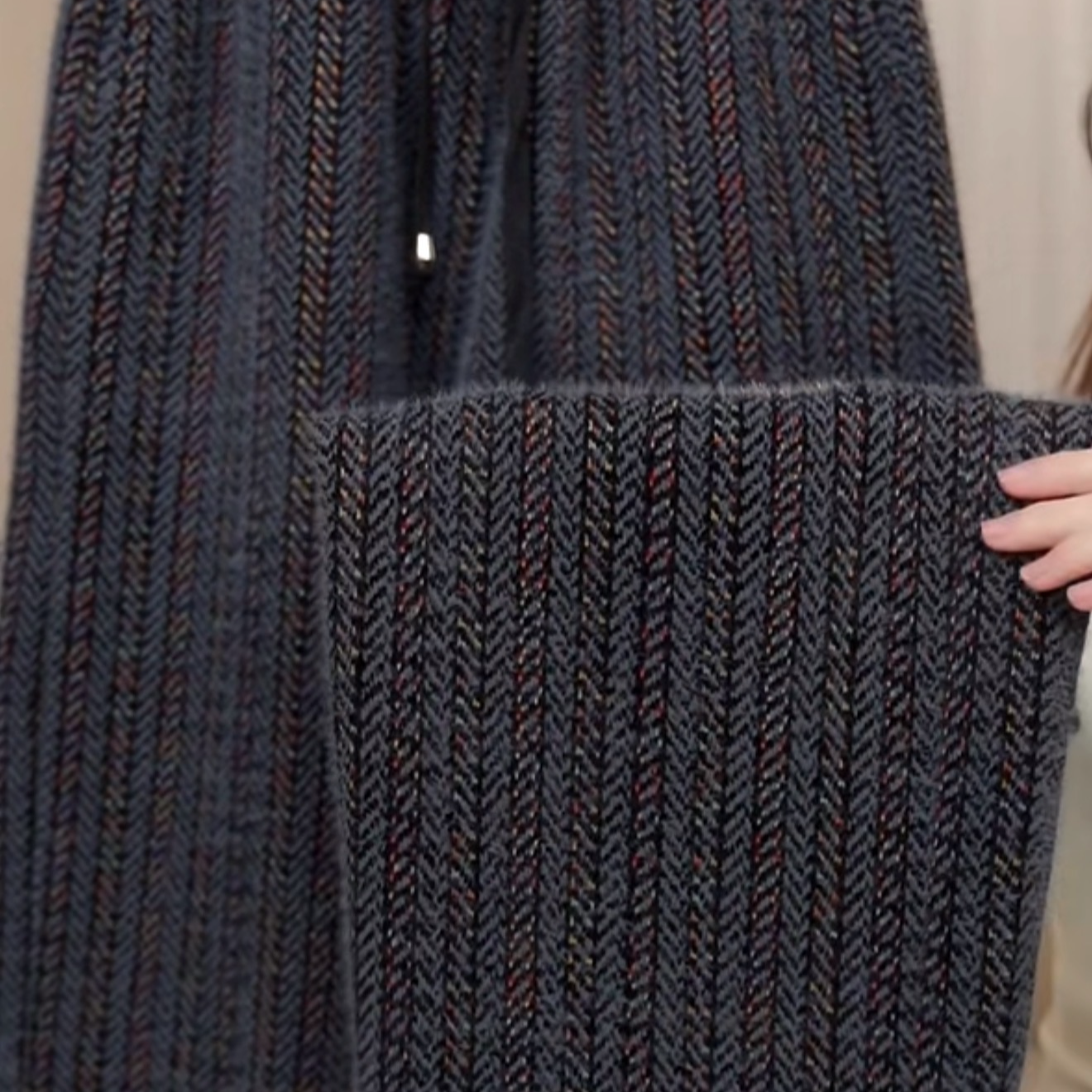 2025新款时尚休闲冬季保暖加厚百搭休闲裤  K607陈