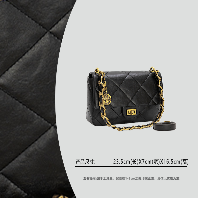 【云云甄选】ZT-D8095-黑色-轻奢时尚女士新款单肩斜挎包