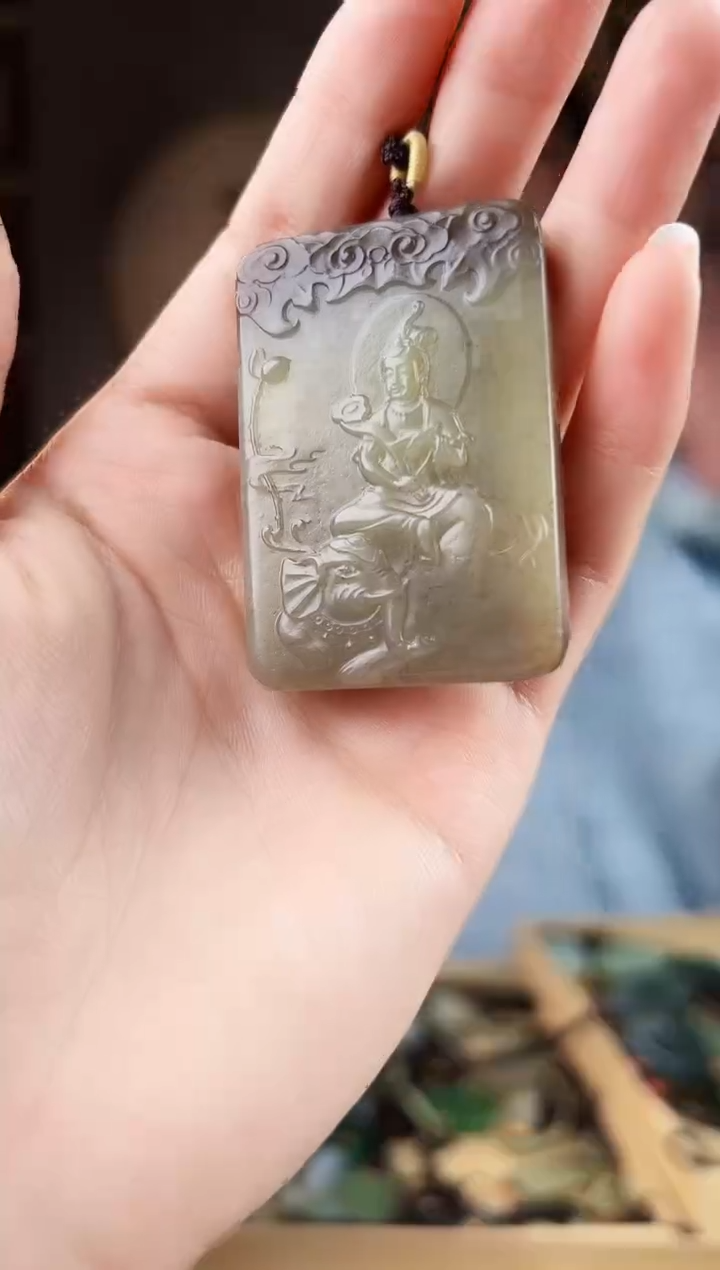 颈饰未镶嵌和田玉拍一发一，多样性发货