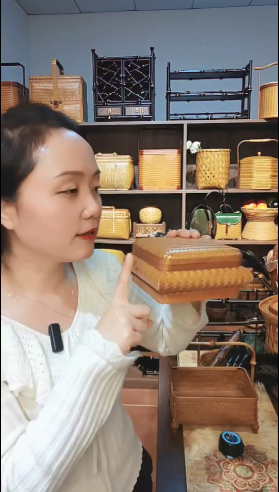 弧形收纳盒古色古香长宽15公分