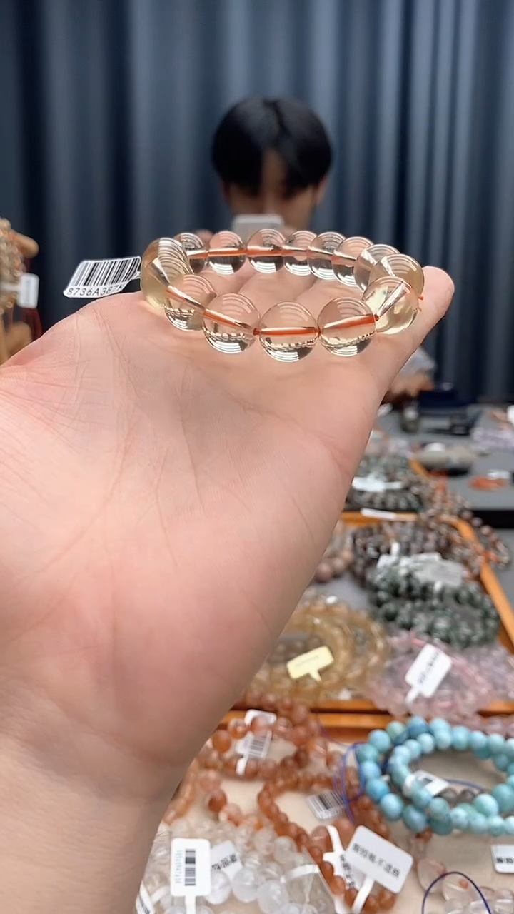 水晶手链未镶嵌黄水晶
