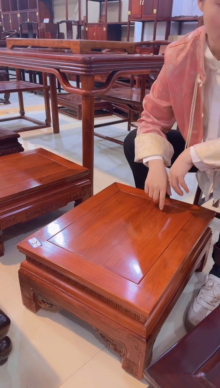 国标红木印度紫檀炕几 飘窗几(2)