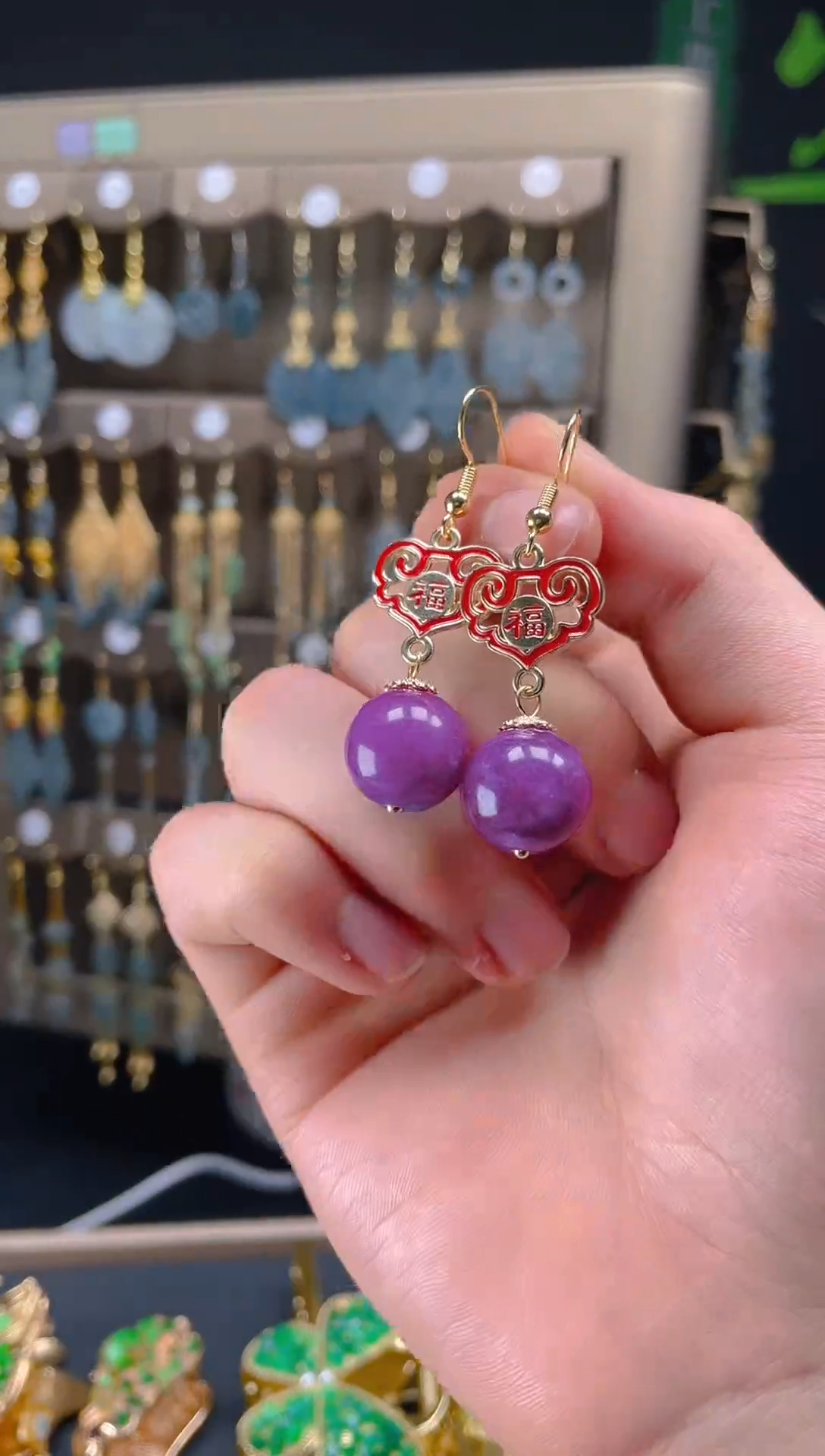 【闪购商品】玛瑙/玉髓耳饰合金041玛瑙饰品