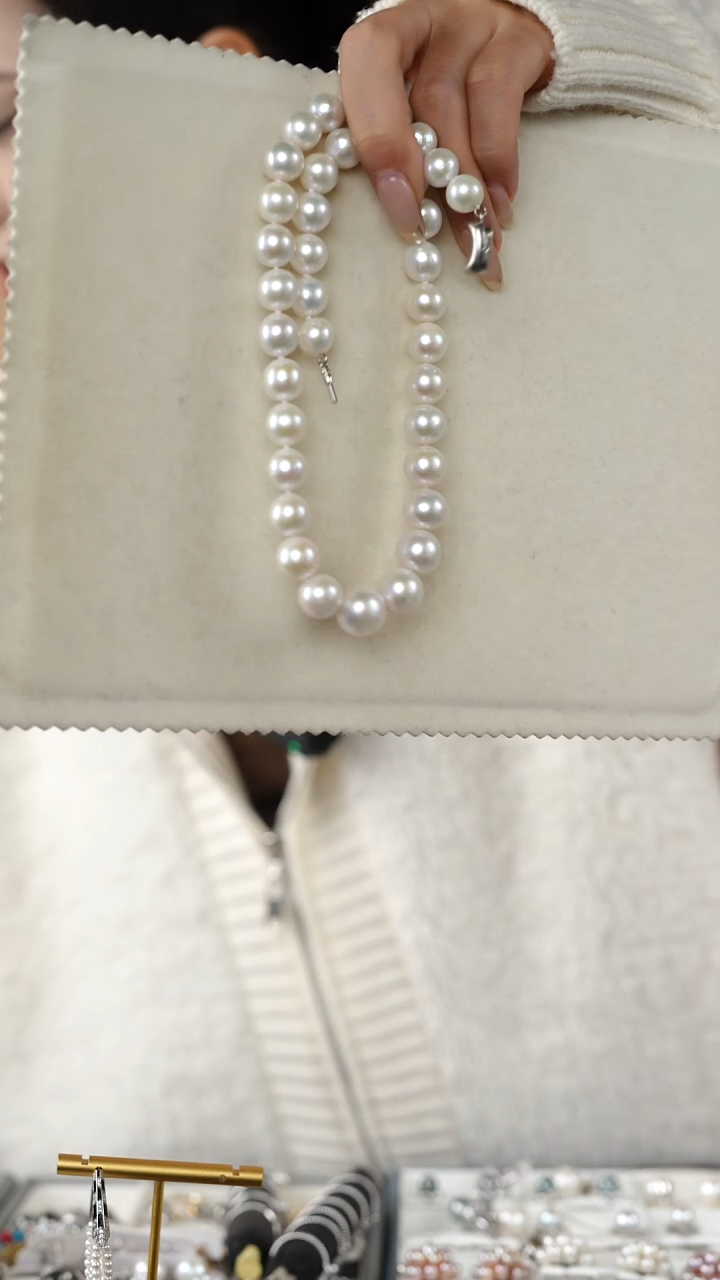 【闪购商品】淡水珍珠颈饰银S925镶嵌1