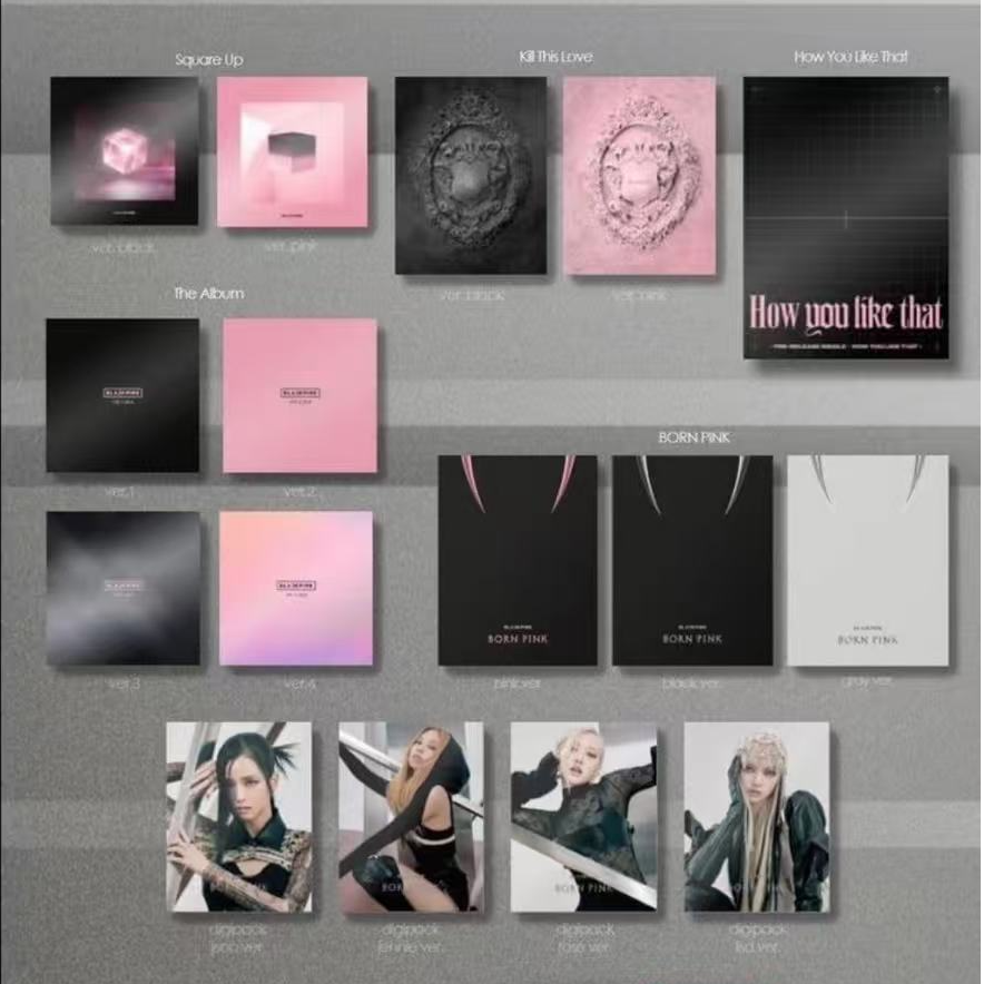 blackpink官方正品专辑合集全新未拆