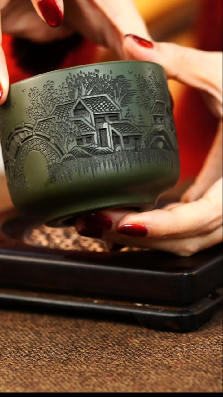 茶杯紫砂宜兴原矿紫砂