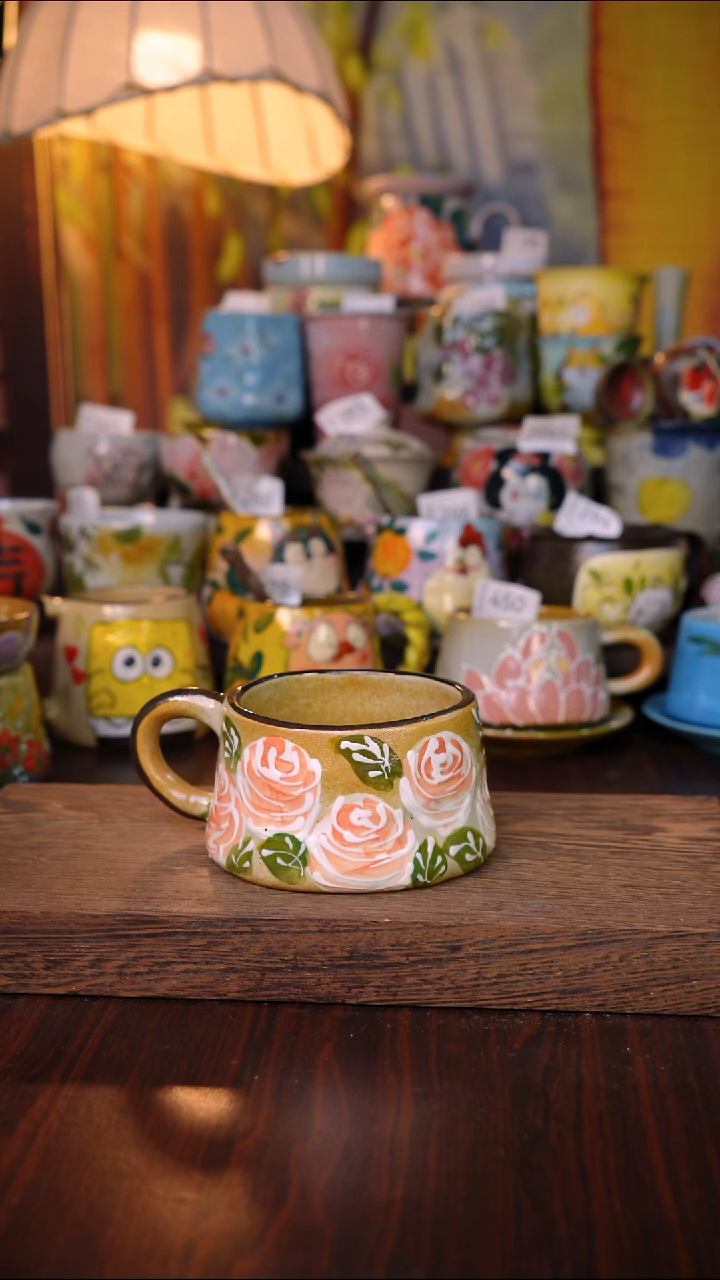 摆件泥垚手作 景德镇手工手绘器物