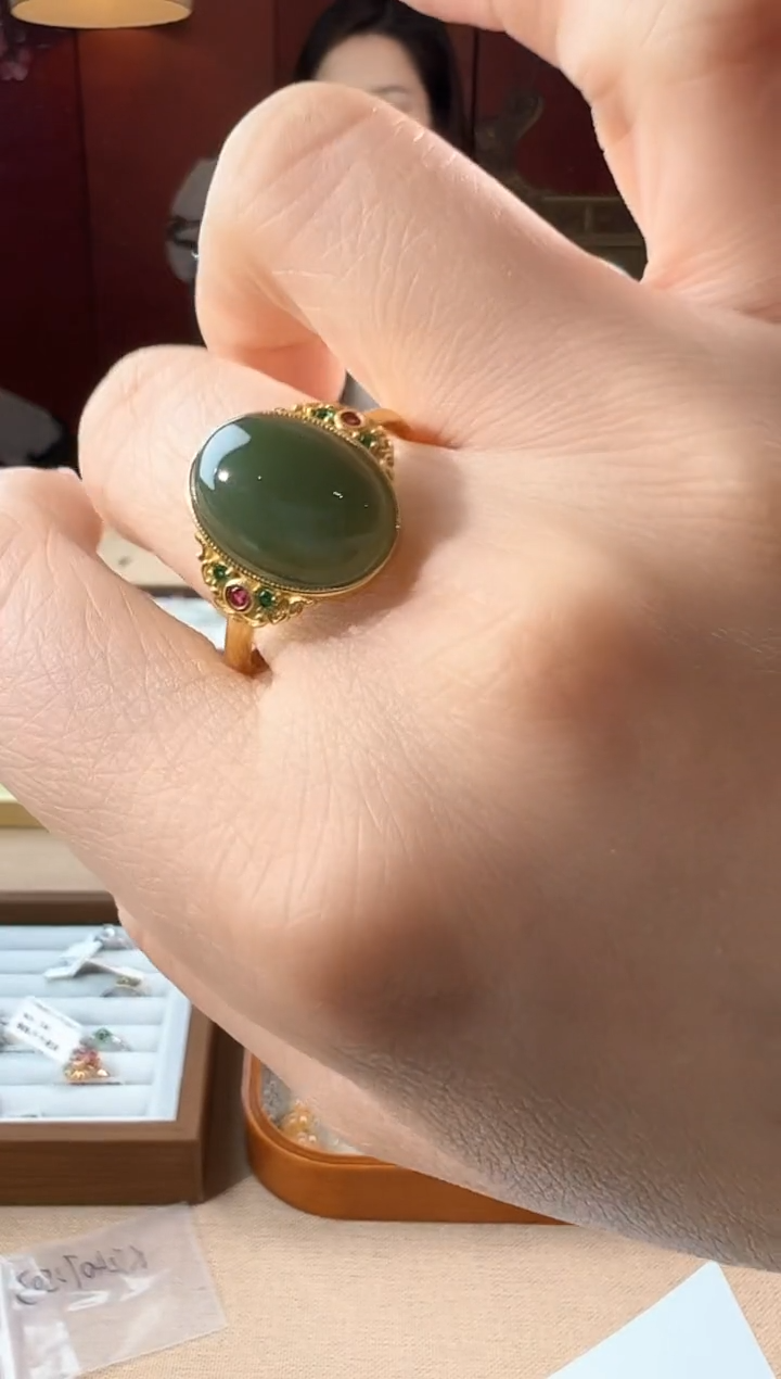 【闪购商品】和田玉戒指未镶嵌KT24051809