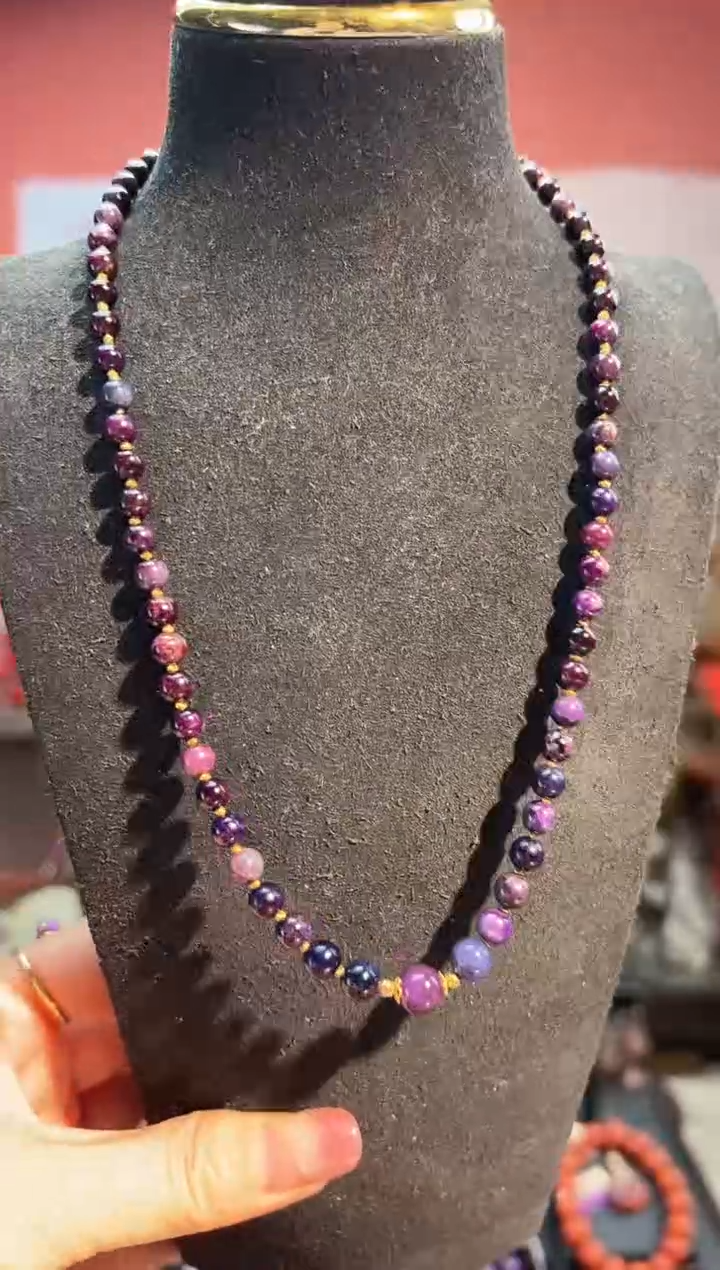 苏纪石（舒俱来）18K金镶嵌项链多样性发一