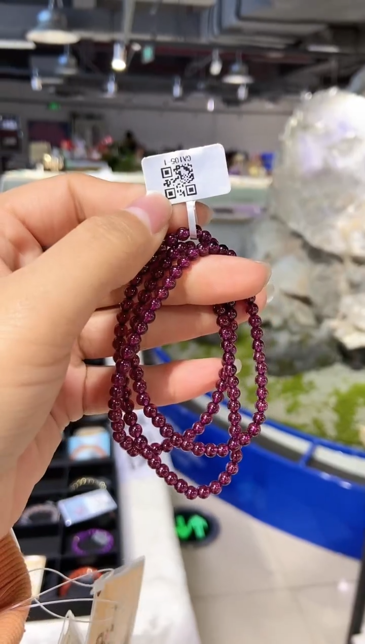 【闪购商品】石榴石手串未镶嵌手串