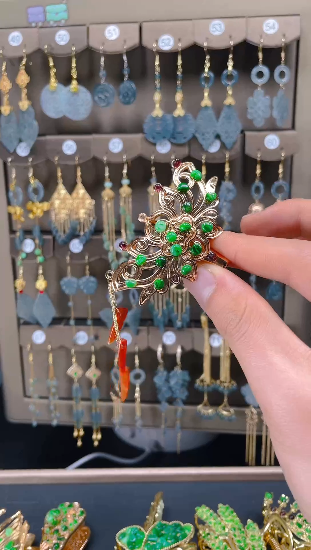 【闪购商品】翡翠耳饰合金0107翡翠饰品